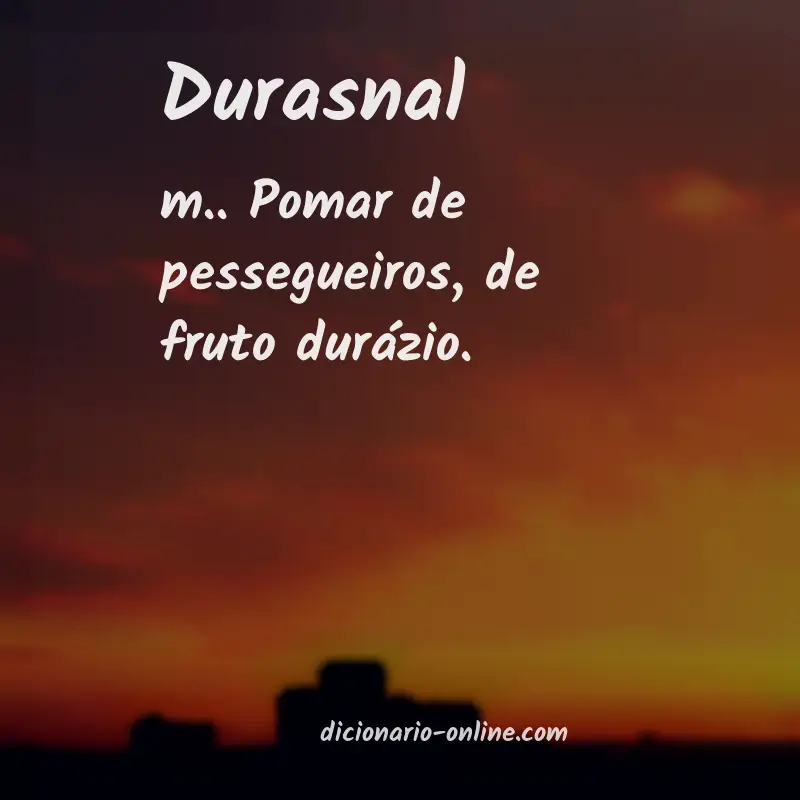 Significado de durasnal