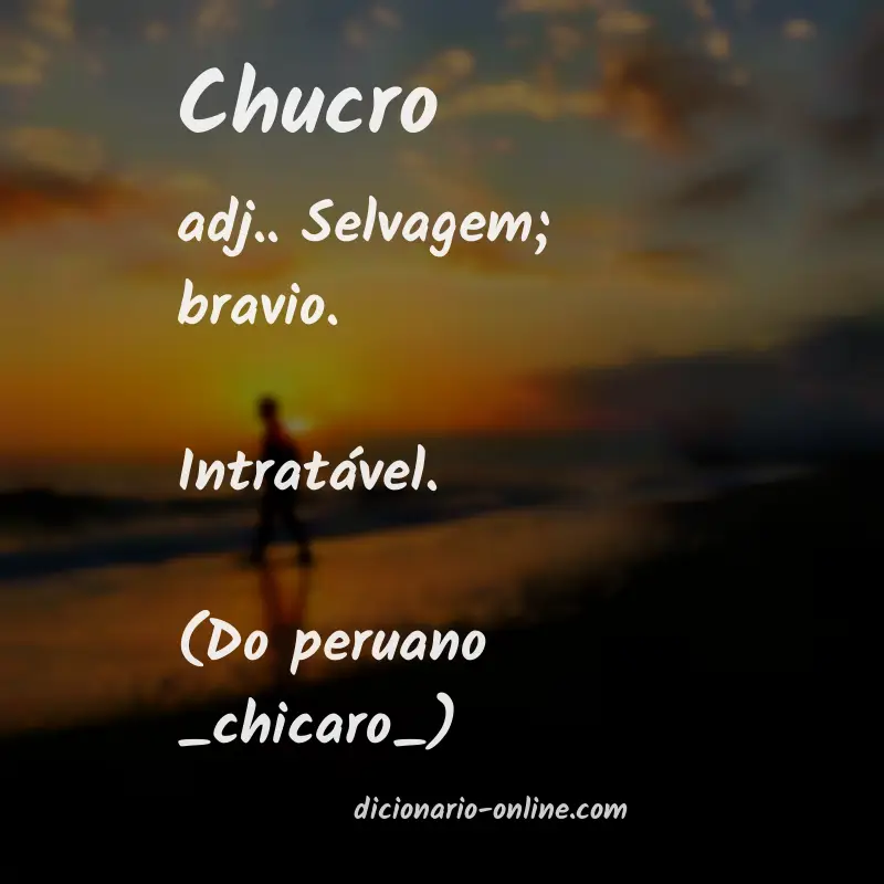 Significado de chucro