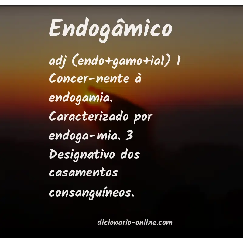 Significado de endogâmico