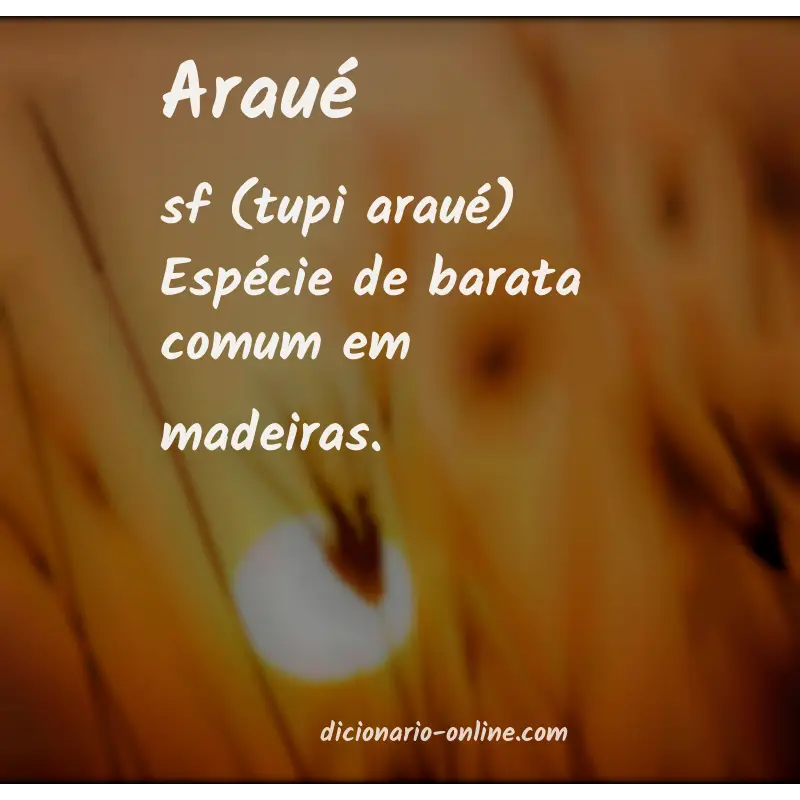 Significado de araué