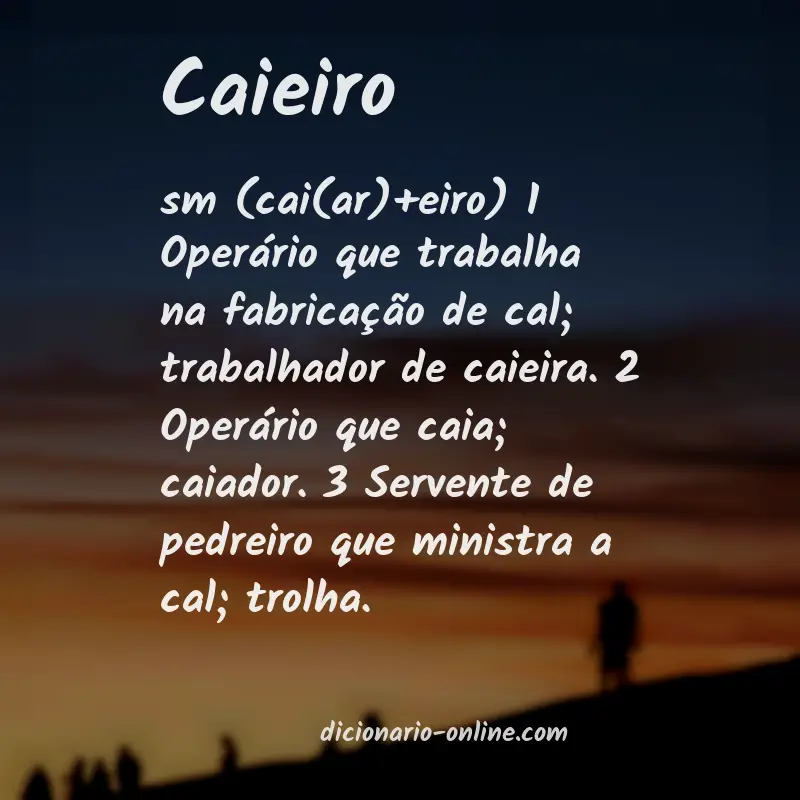 Significado de caieiro