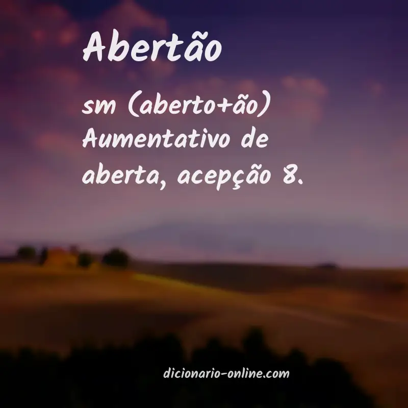 Significado de abertão