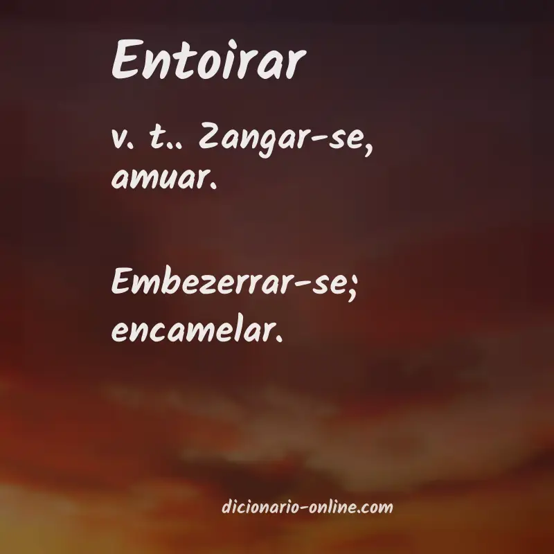 Significado de entoirar