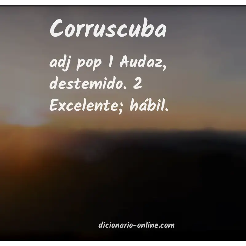 Significado de corruscuba
