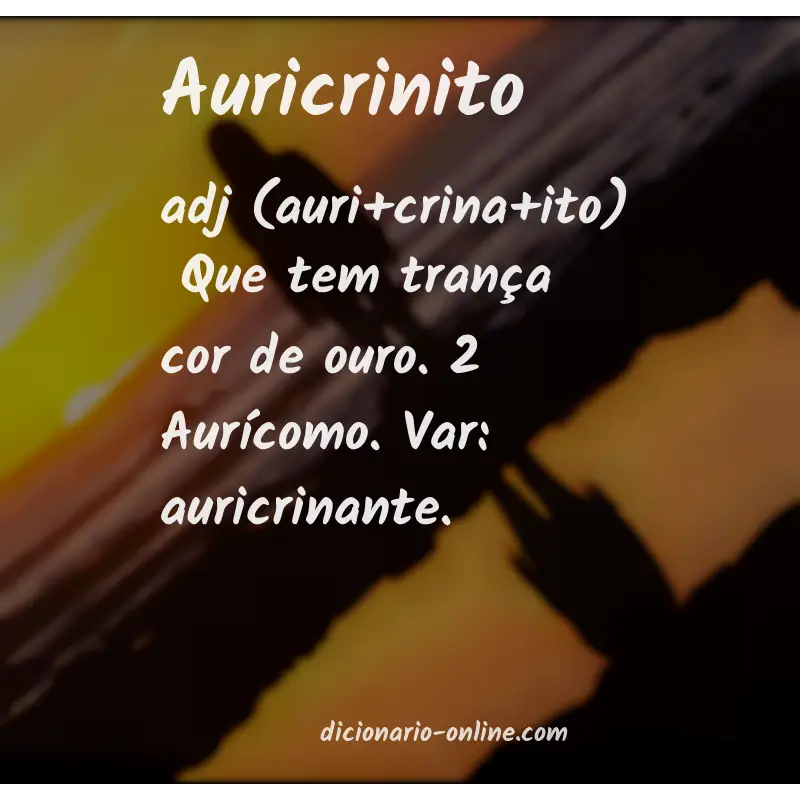 Significado de auricrinito
