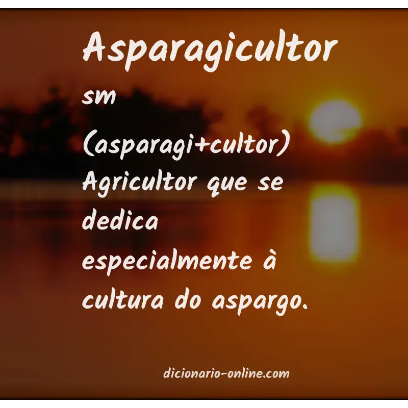 Significado de asparagicultor