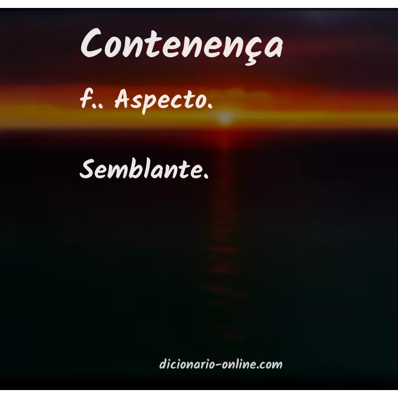 Significado de contenença
