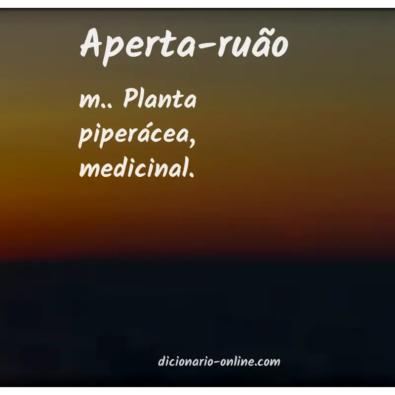 Significado de aperta-ruão