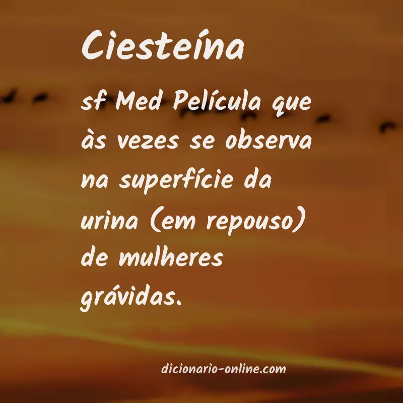 Significado de ciesteína