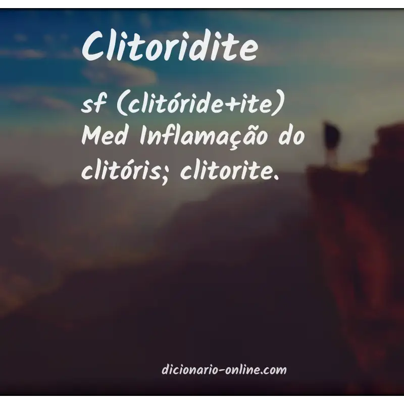 Significado de clitoridite