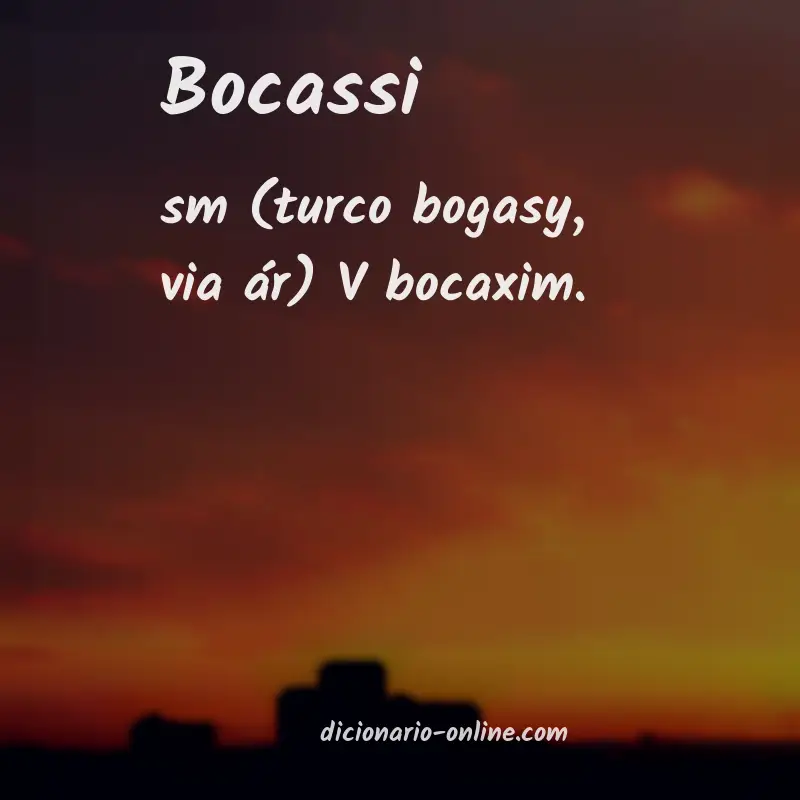 Significado de bocassi