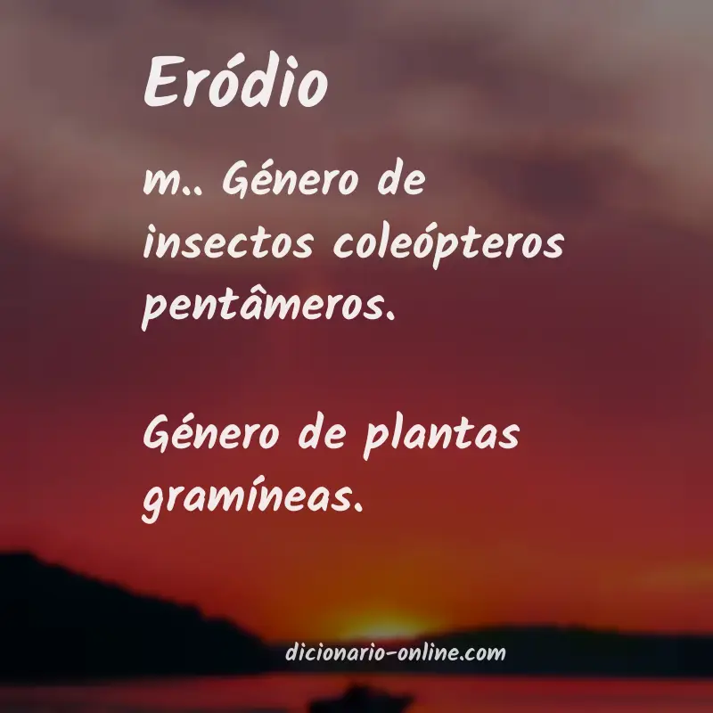 Significado de eródio