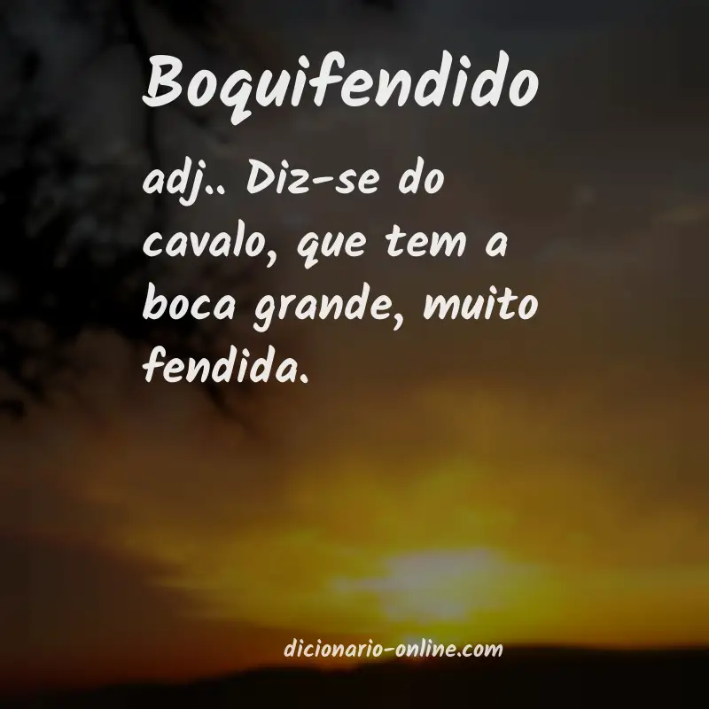 Significado de boquifendido