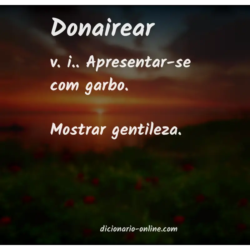 Significado de donairear