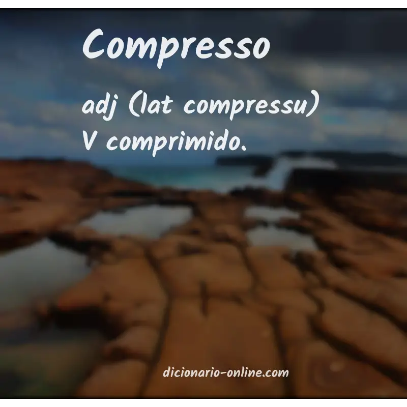 Significado de compresso