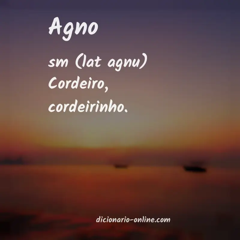 Significado de agno