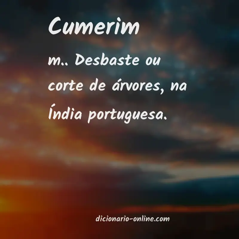 Significado de cumerim