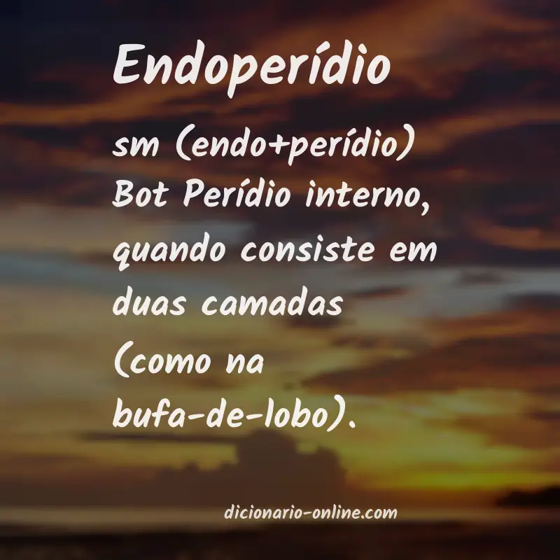 Significado de endoperídio