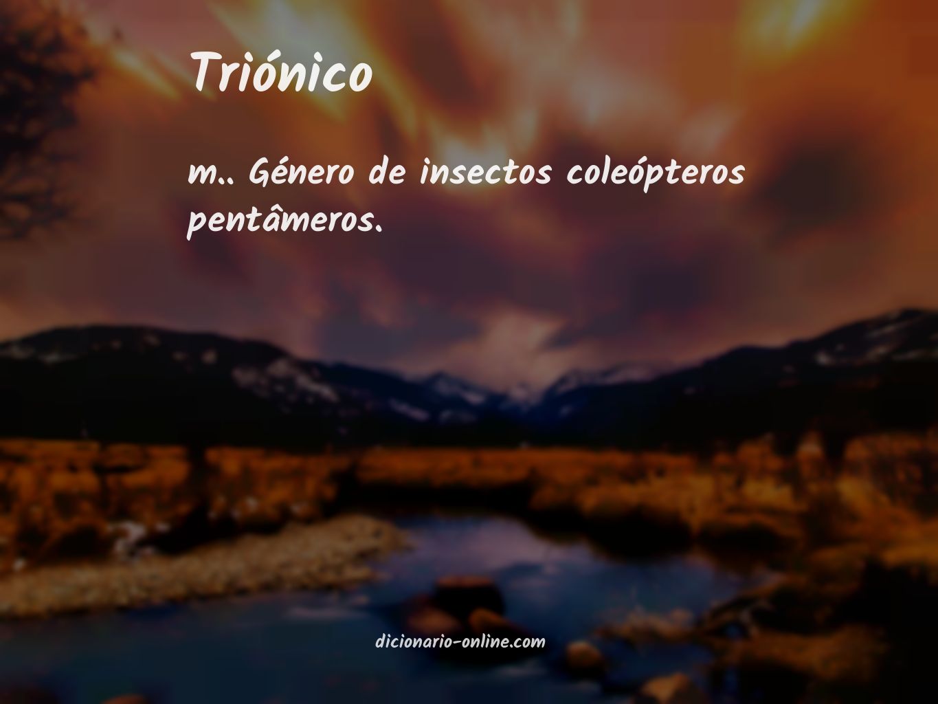 Significado de triónico