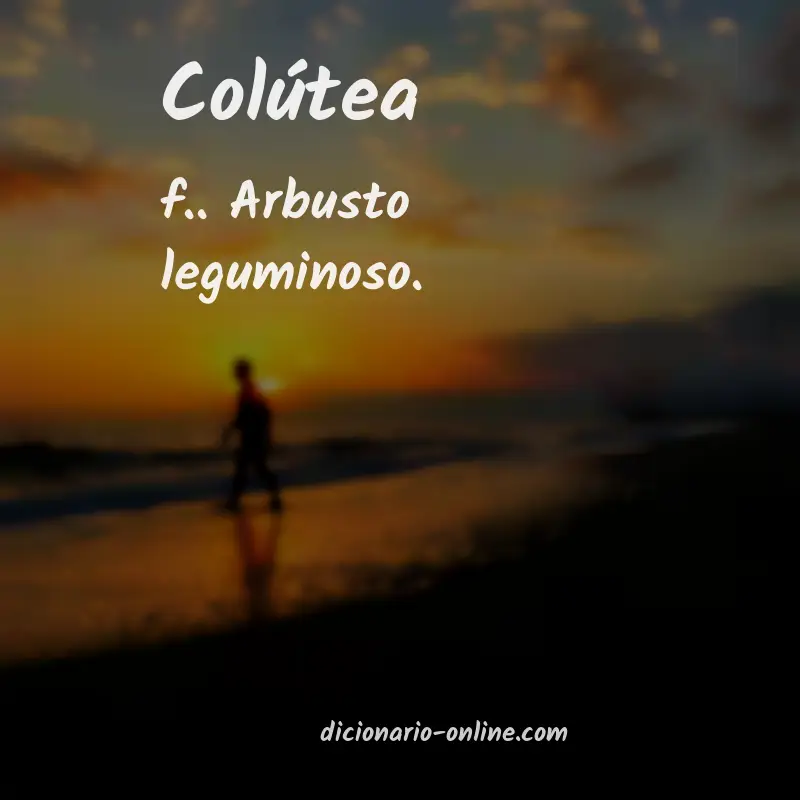 Significado de colútea