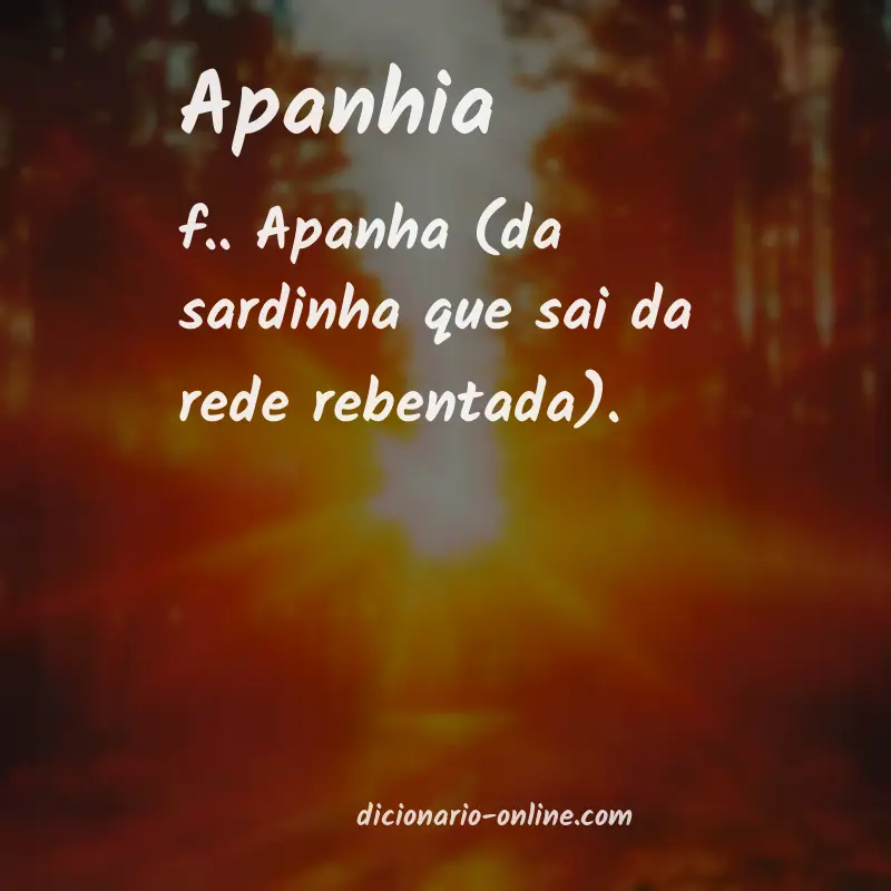 Significado de apanhia
