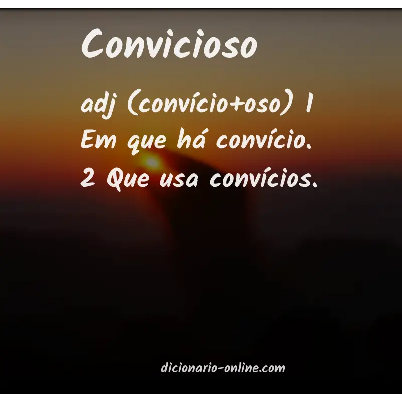 Significado de convicioso