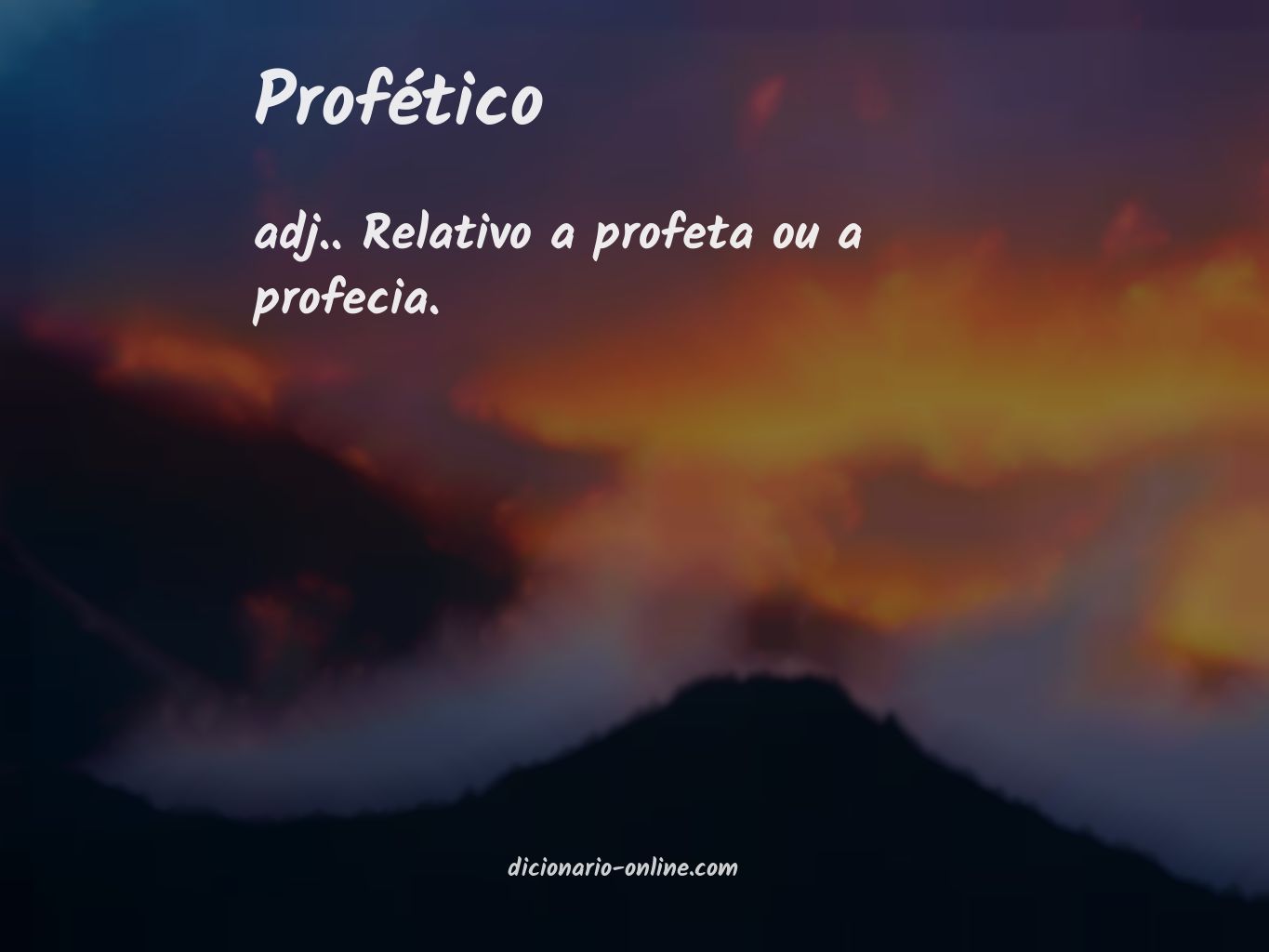 Significado de profético