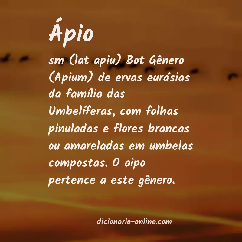 Significado de ápio