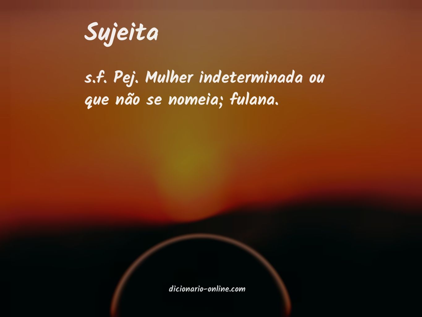 Significado de sujeita