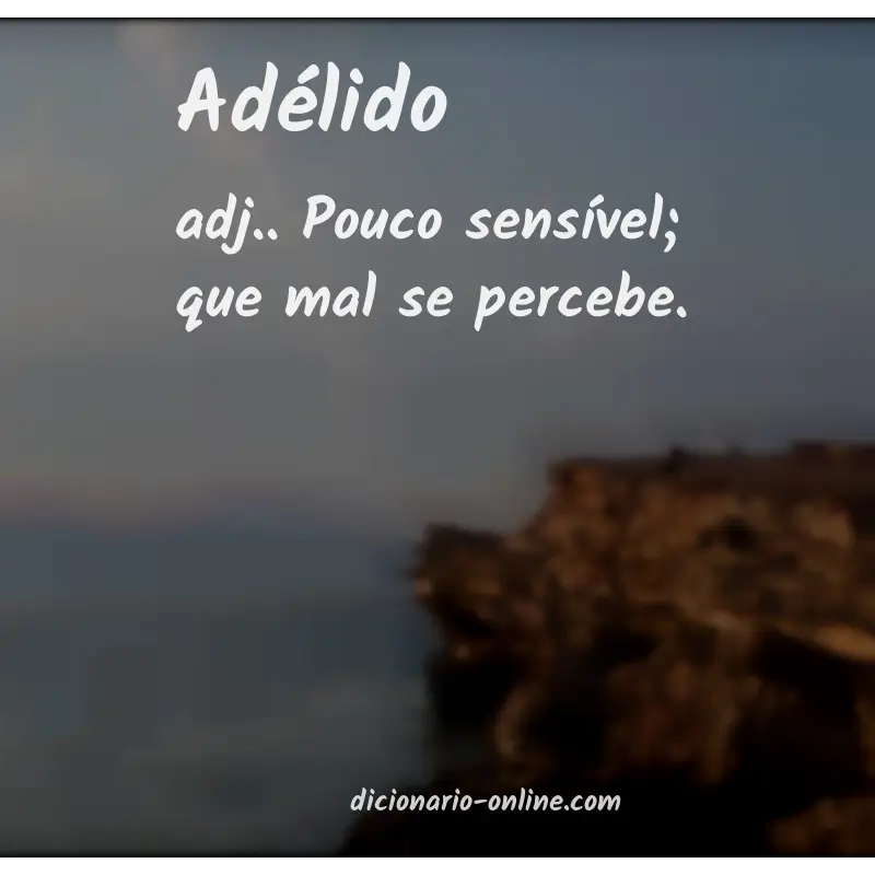 Significado de adélido