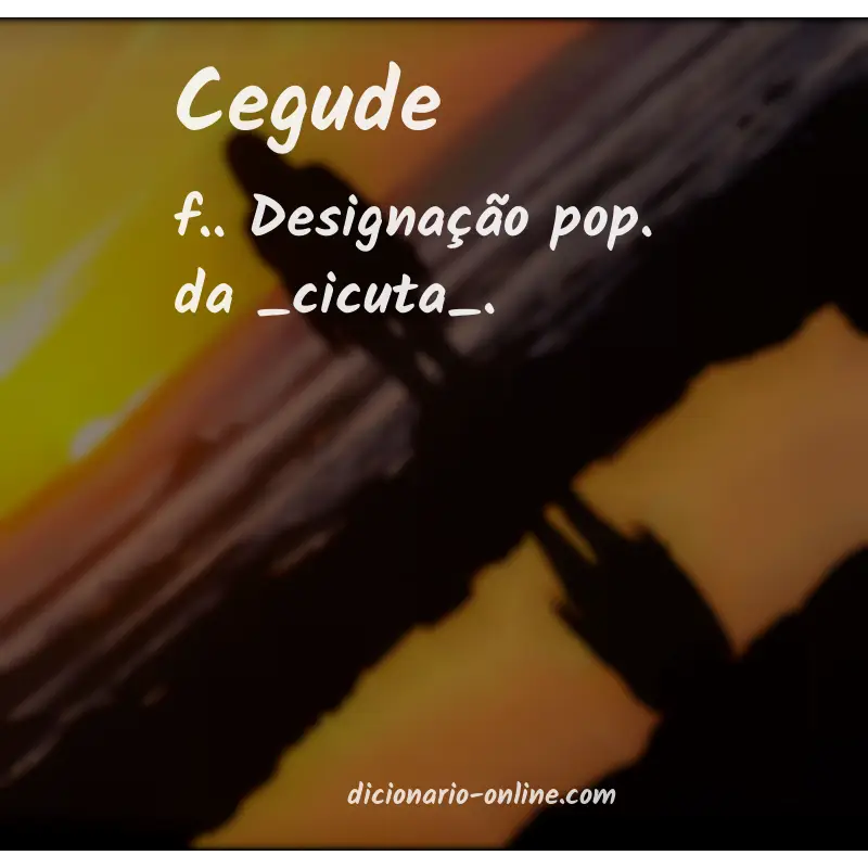Significado de cegude