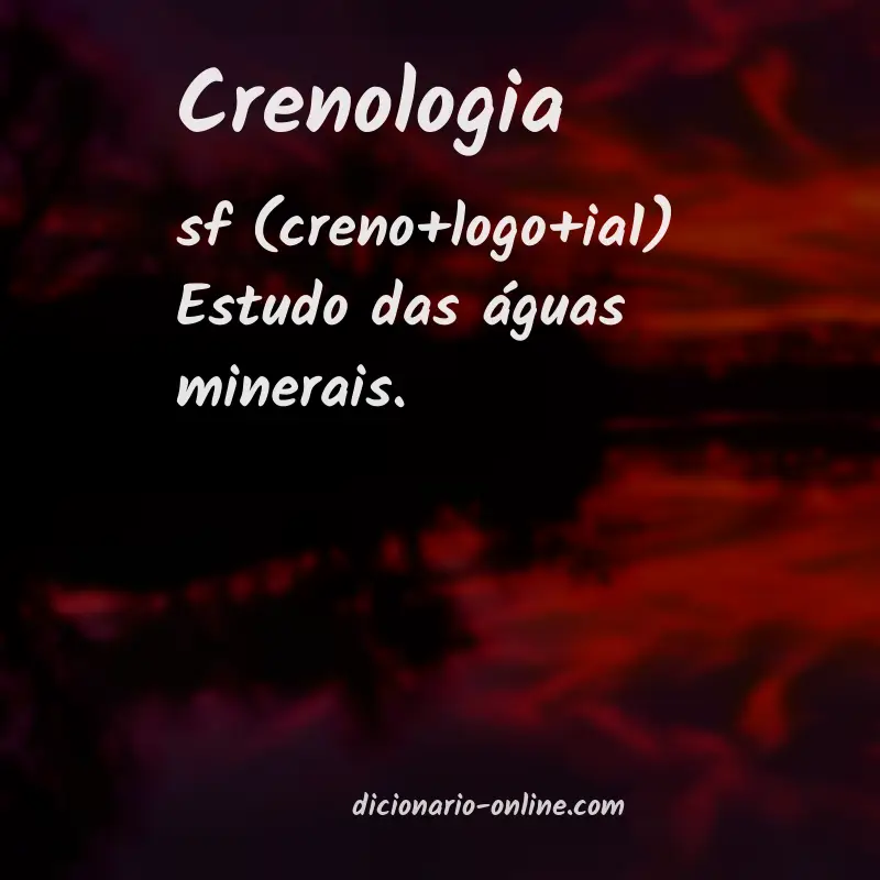 Significado de crenologia