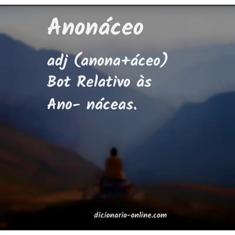 Significado de anonáceo