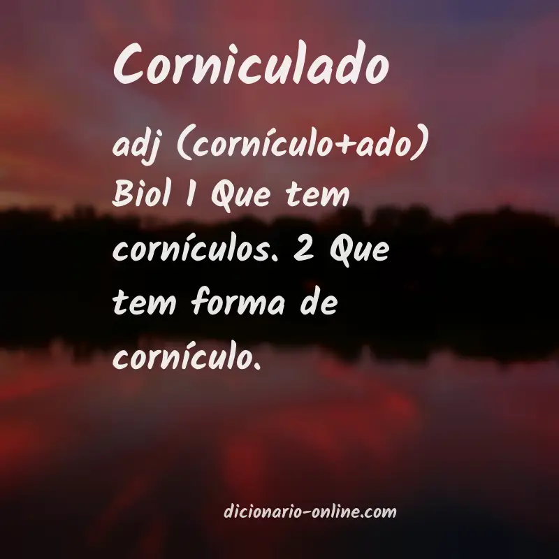 Significado de corniculado