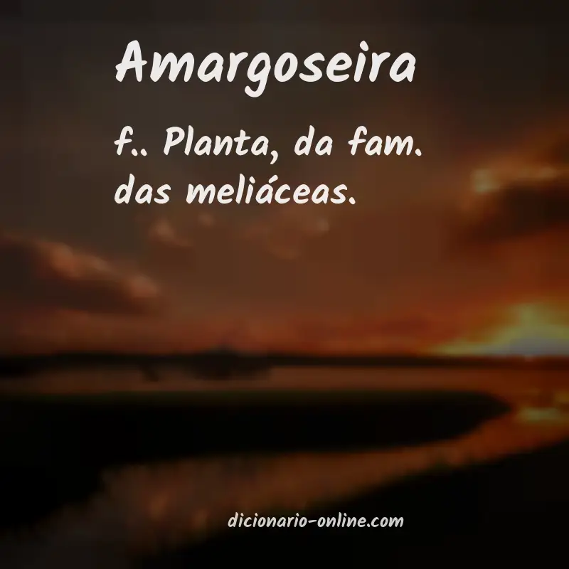 Significado de amargoseira