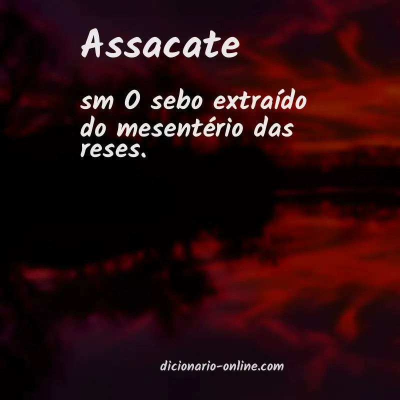 Significado de assacate