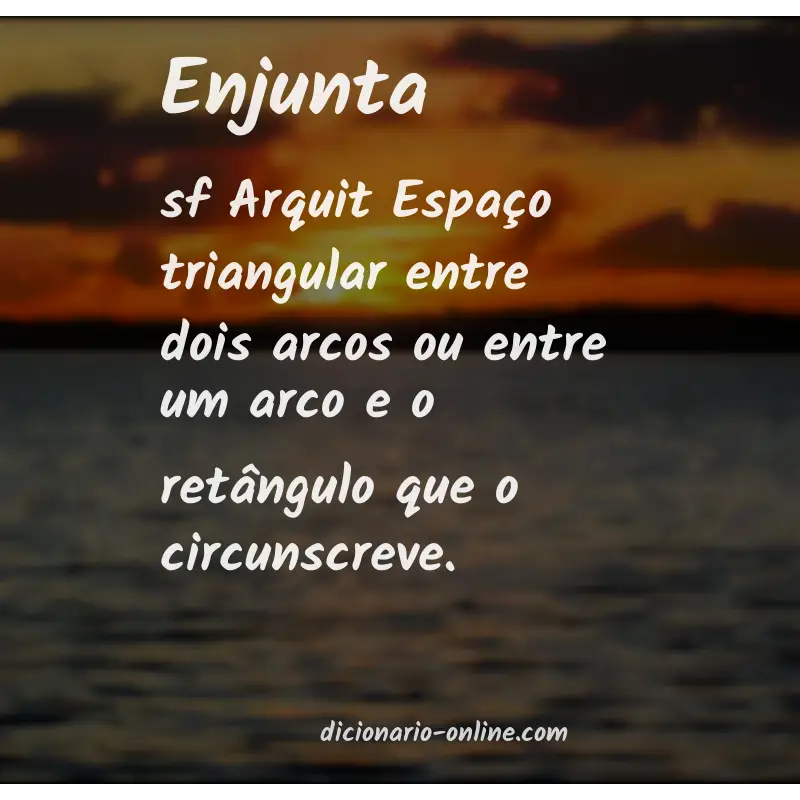 Significado de enjunta