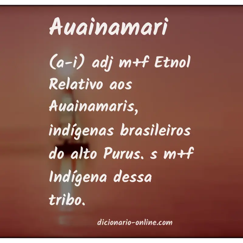 Significado de auainamari
