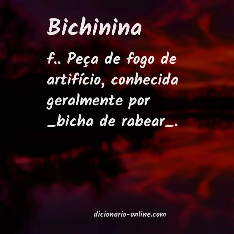 Significado de bichinina