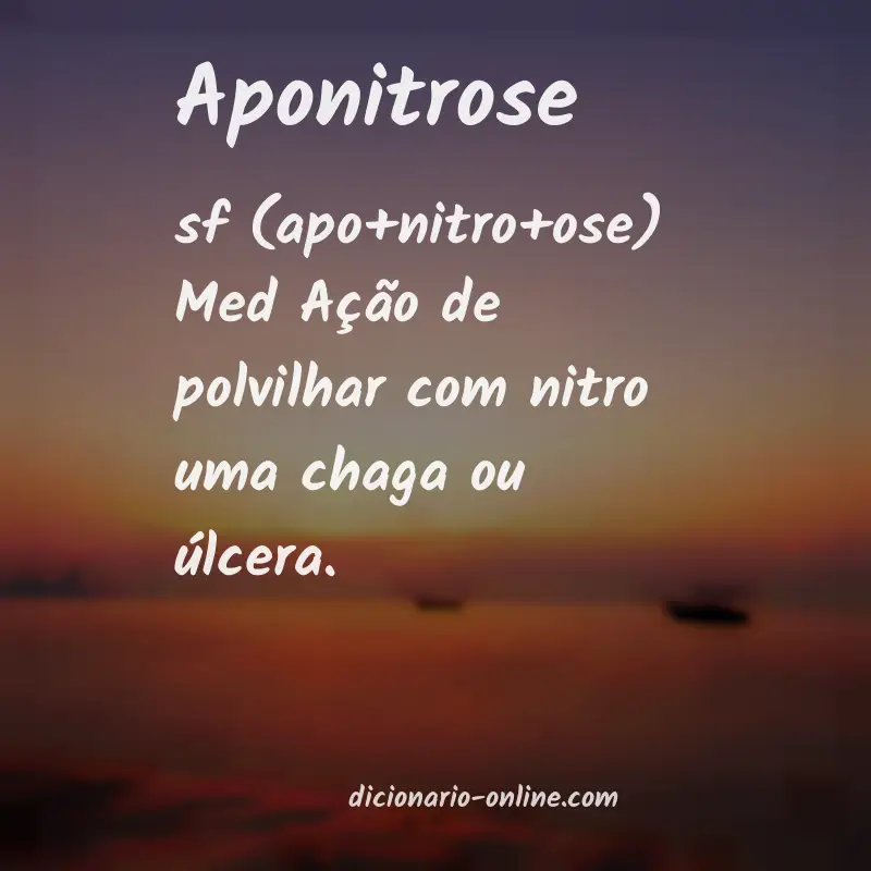 Significado de aponitrose