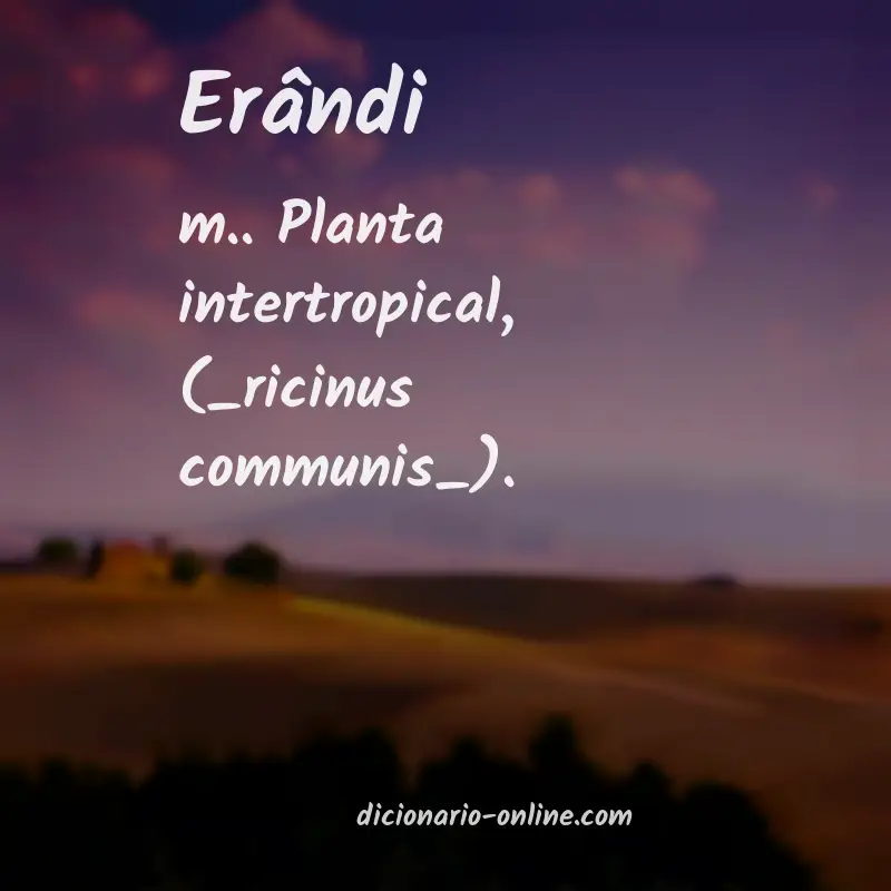 Significado de erândi