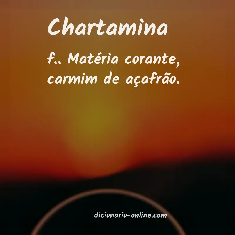 Significado de chartamina