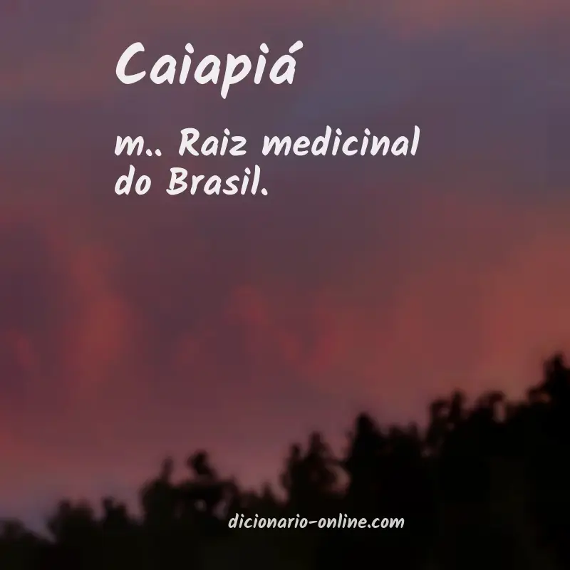 Significado de caiapiá