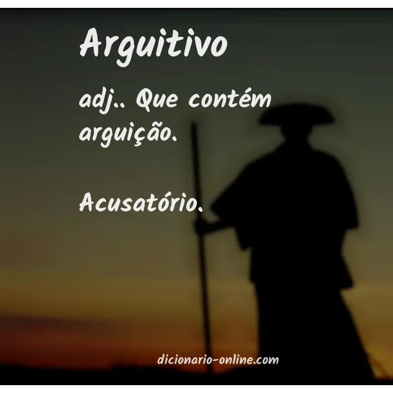 Significado de arguitivo