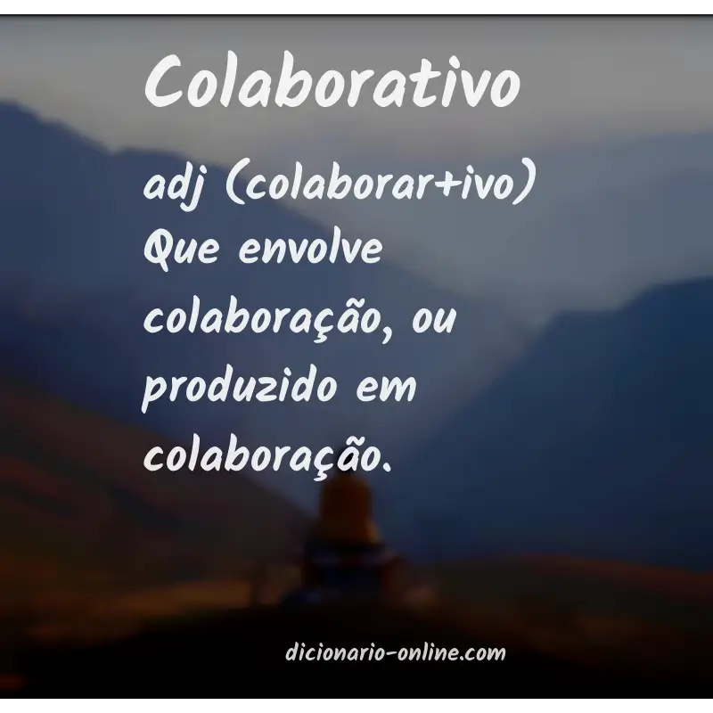 Significado de colaborativo