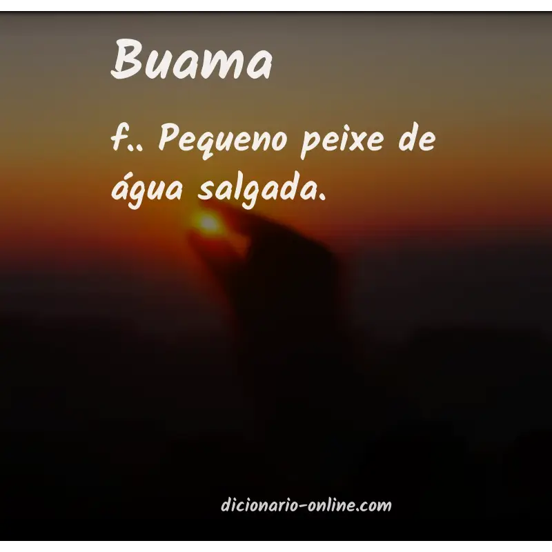 Significado de buama