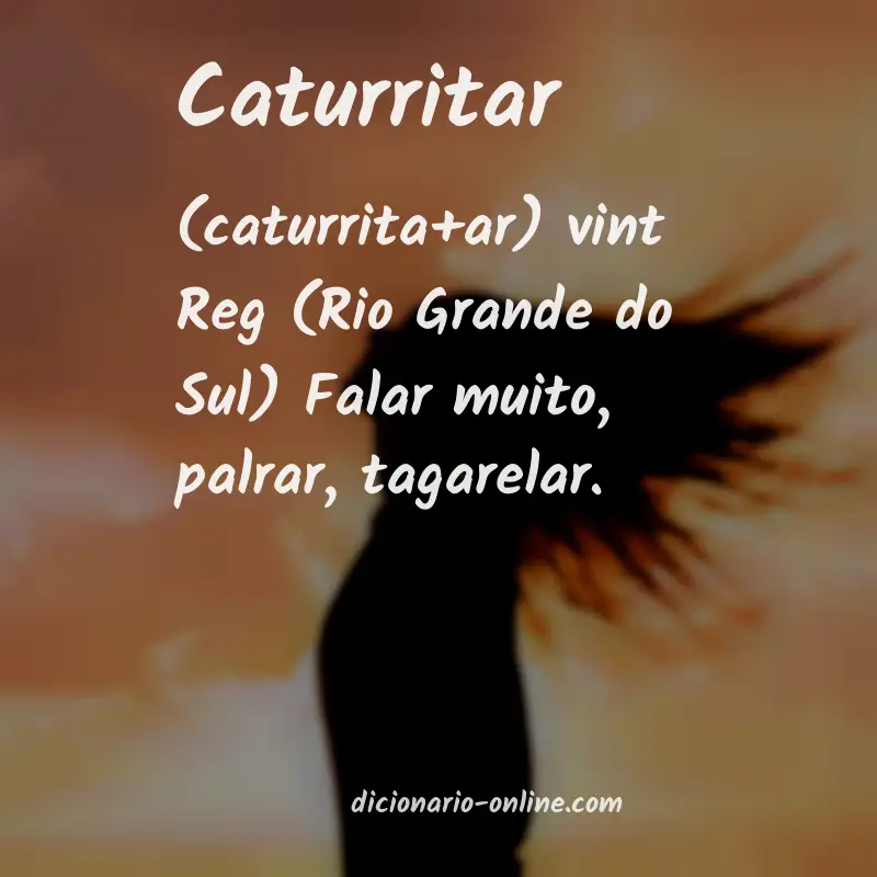Significado de caturritar