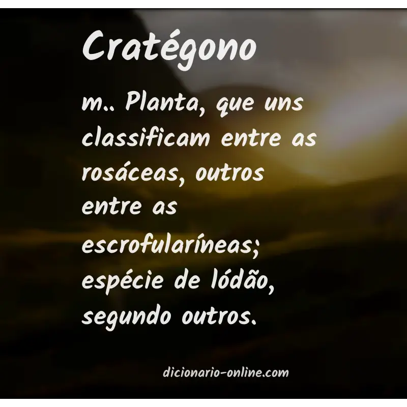 Significado de cratégono