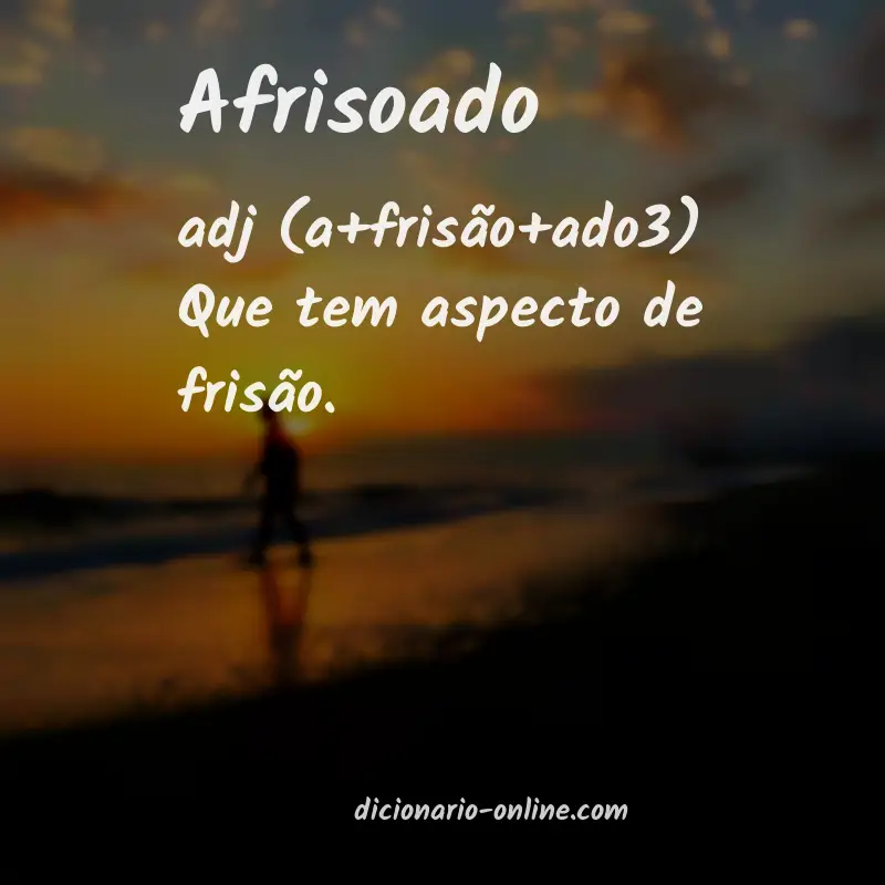 Significado de afrisoado