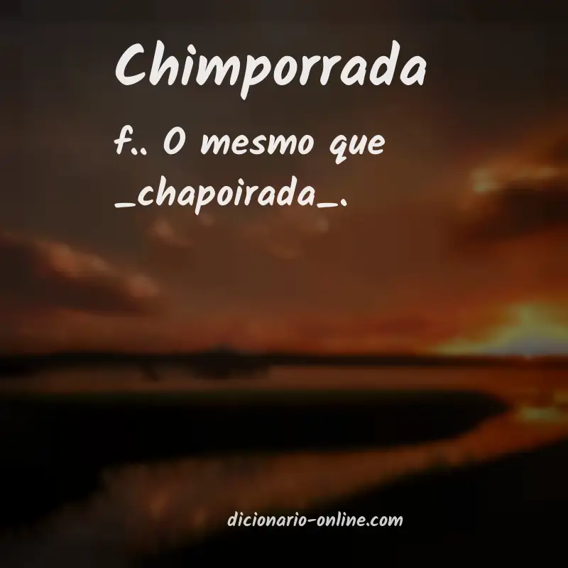 Significado de chimporrada